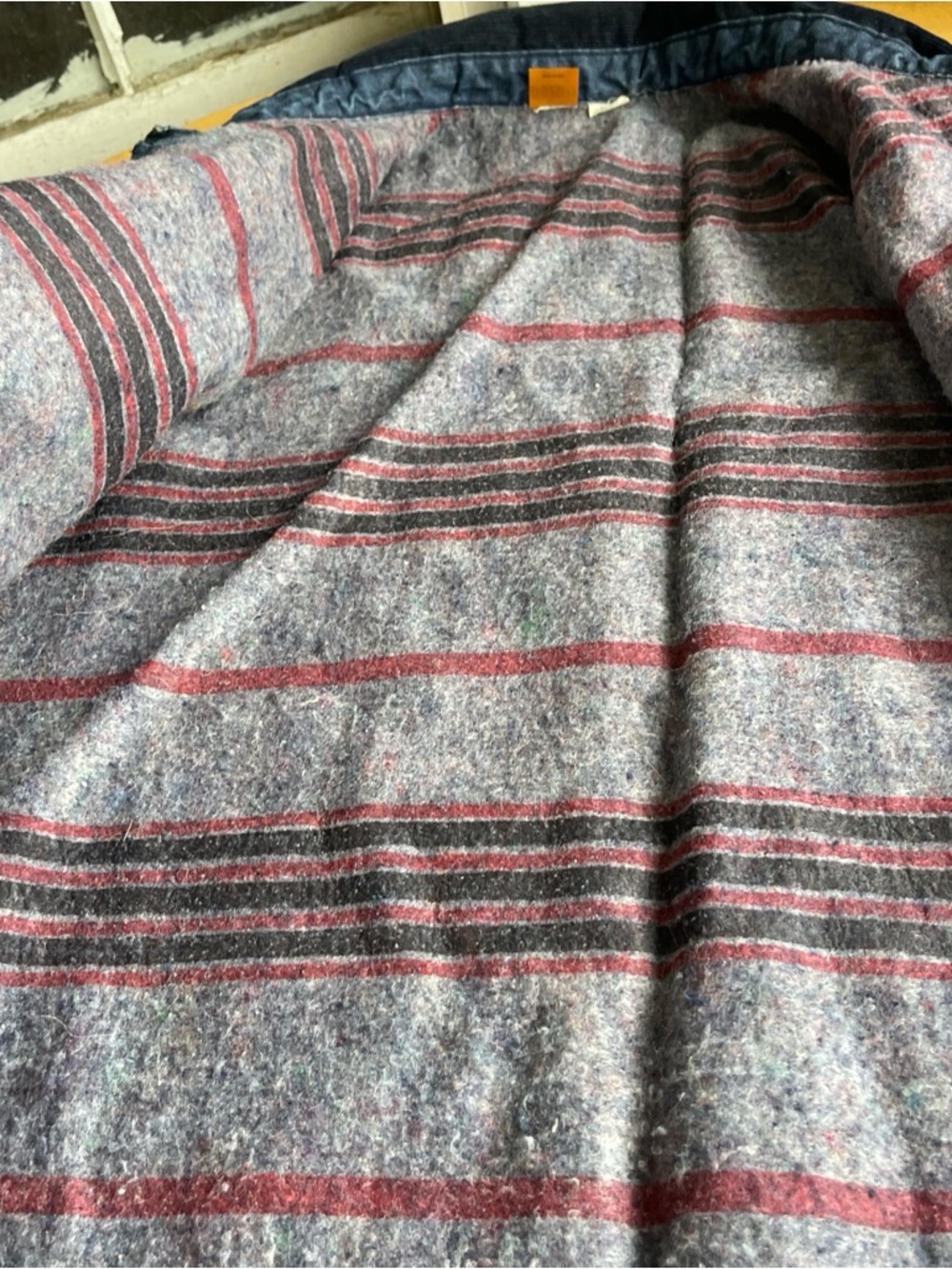 Vintage Big Ben Wrangler Denim Chore Coat M Blanket Lined Jacket 70s Workwear - Picture 10 of 14